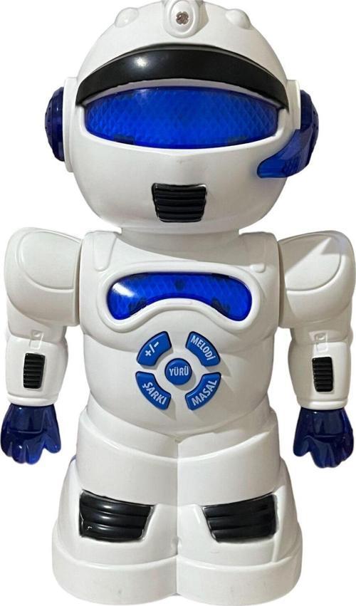 Robot Çarp Dön Sesli Işıklı 15 fonksiyonlu Robot 25 Cm