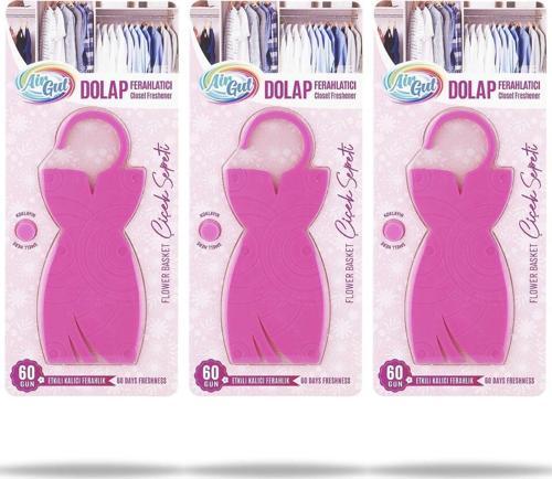 Elbise Desenli Dolap Ferahlatıcı Çiçek Sepeti Kokusu X3