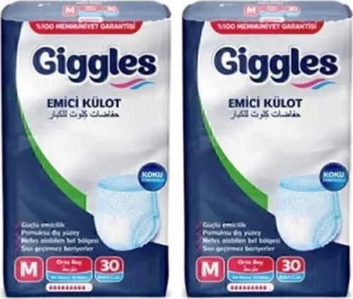 Külot Bez Medium 30'Lu Orta Boy 2 Paket 60 Adet