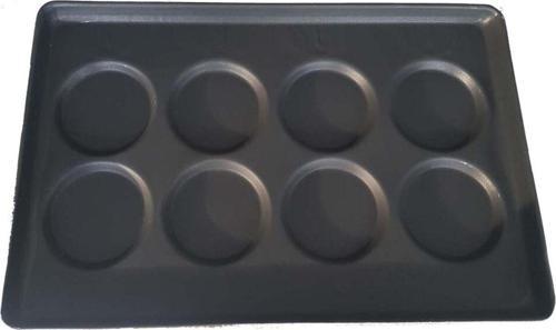 Hamburger Ekmek Tavası - 40X60 Cm - Yapışmaz Kaplamalı - Kalıp 3 (100 G) - 8 Göz