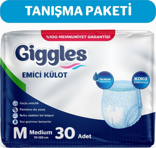 Yetişkin Emici Külot Medium 30'Lu 1 Paket 30 Adet