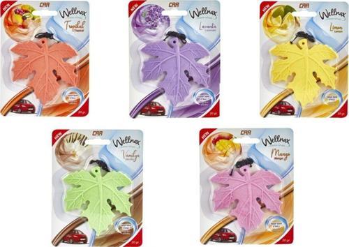 Yaprak Desenli Araç Ferahlatıcı ( Limon, Lavanta, Mango, Vanilya, Tropikal )