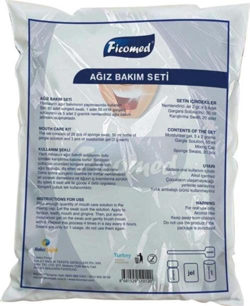 Ağız Bakım Seti 20'Li - Yatan Hasta Ağız Temizleme Seti (3 Adet)