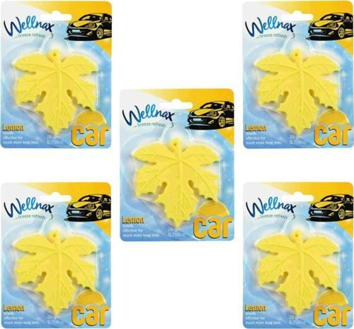 Yaprak Desenli Araç Ferahlatıcı Limon Ferahlığı Kokusu X5
