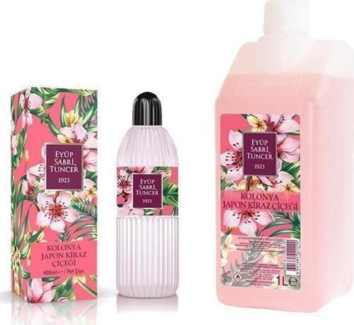 Japon Kiraz Çiçeği Kolonyası 400 ml Pet Şişe ve 1 Litre Yedek Şişe