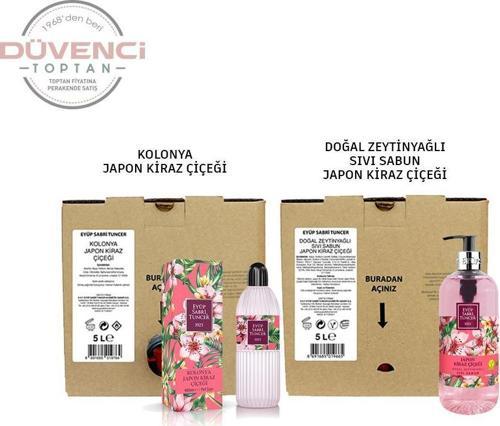 Japon Kiraz Çiçeği Kolonyası 5 lt ve 400ML, Sıvı Sabun 5 Litre ve 500 ML
