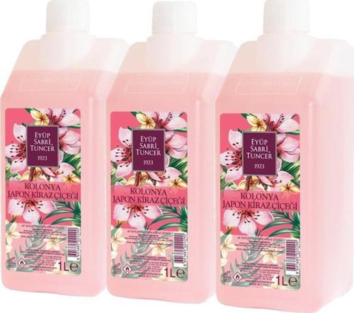 Japon Kiraz Çiçeği Kolonyası Yedek Şişe 1 lt x 3 Adet