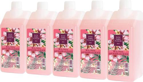 Japon Kiraz Çiçeği Kolonyası Yedek Şişe 1 lt x 5 Adet