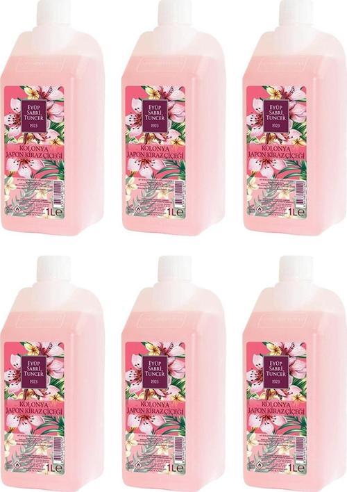 Japon Kiraz Çiçeği Kolonyası Yedek Şişe 1 lt x 6 Adet