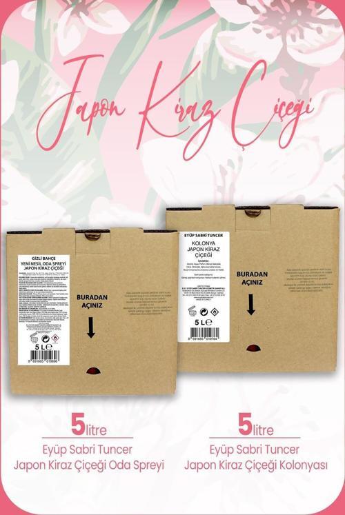 Japon Kiraz Çiçeği Oda Spreyi 5 lt ve Kolonya 5 lt