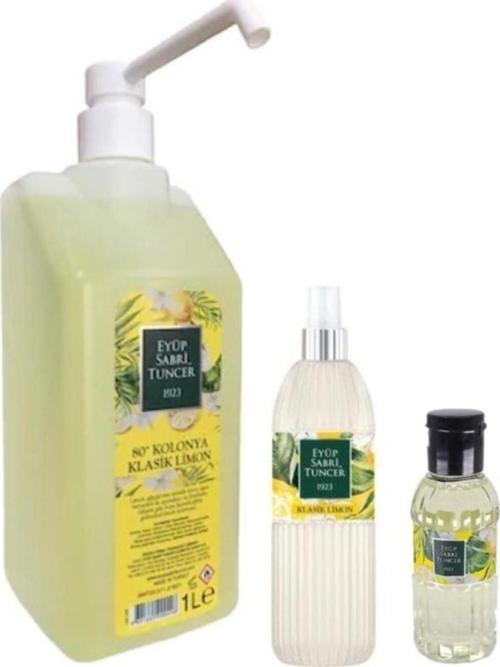 Klasik Limon Kolonyası 1 Litre Sprey, 150 ve 50 ml - Pet Şişe