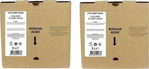 Klasik Limon Kolonyası 5 Lt (Dökme Paket) x 2