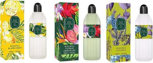 Kolonya Klasik Limon, Yağmur Ormanları ve Lavanta Pet Şişe 400 ml
