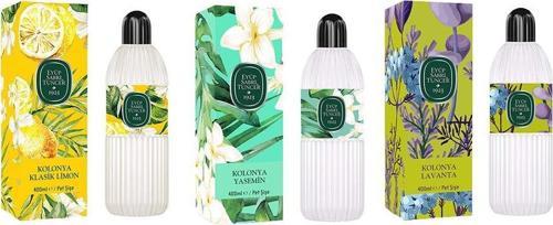 Kolonya Klasik Limon, Yasemin ve Lavanta Pet Şişe 400 ml