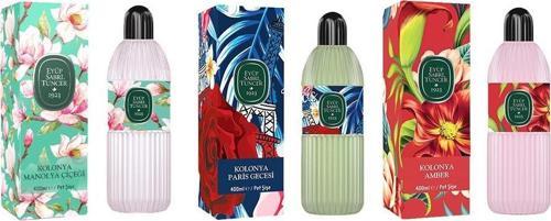 Kolonya Manolya Çiçeği, Paris Gecesi ve Amber Pet Şişe 400 ML