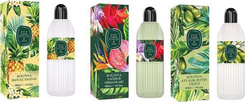 Kolonya Hawaii Ananas, Yağmur Ormanları ve Ayvalık Zeytin Çiçeği Pet Şişe 400 ml