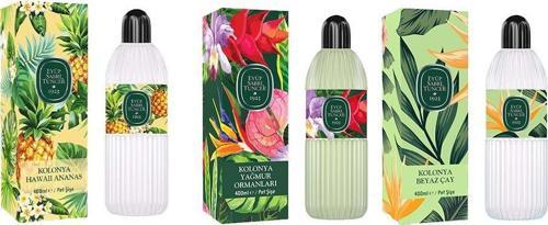 Kolonya Hawaii Ananas, Yağmur Ormanları ve Beyaz Çay Pet Şişe 400 ml