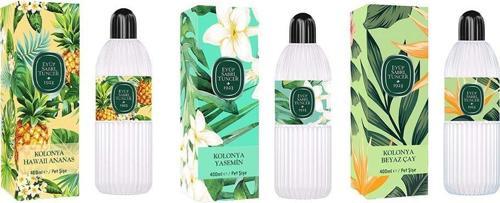 Kolonya Hawaii Ananas, Yasemin ve Beyaz Çay Pet Şişe 400 ml