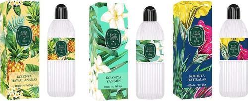 Kolonya Hawaii Ananas, Yasemin ve Hatıralar Pet Şişe 400 ml