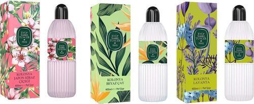 Kolonya Japon Kiraz Çiçeği, Beyaz Çay ve Lavanta Pet Şişe 400 ML