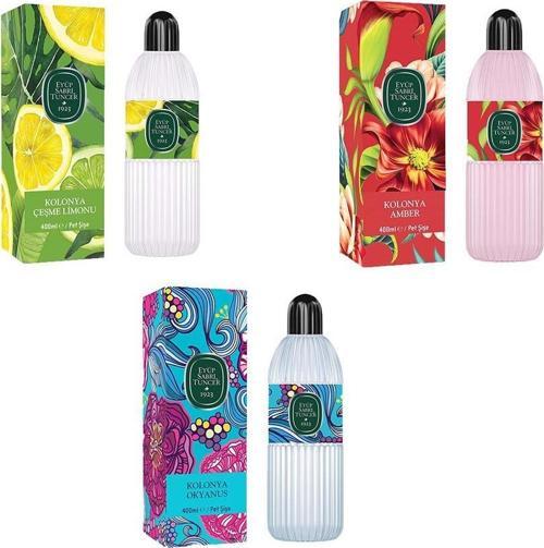 Kolonya Okyanus, Çeşme Limonu ve Amber Pet Şişe 400 ml