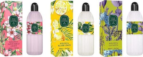 Kolonya Japon Kiraz Çiçeği, Klasik Limon ve Lavanta Pet Şişe 400 ML