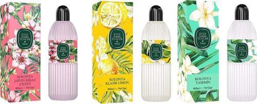 Kolonya Japon Kiraz Çiçeği, Klasik Limon ve Yasemin Pet Şişe 400 ML