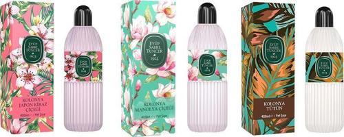 Kolonya Japon Kiraz Çiçeği, Manolya Çiçeği ve Tütün Pet Şişe 400 ML