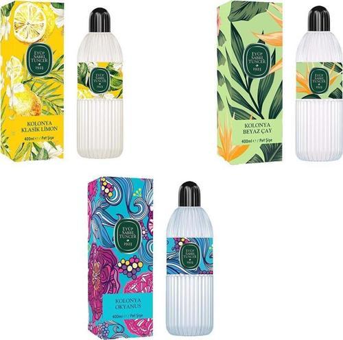 Kolonya Okyanus, Klasik Limon ve Beyaz Çay Pet Şişe 400 ml