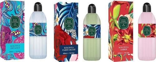 Kolonya Okyanus, Paris Gecesi ve Amber Pet Şişe 400 ml