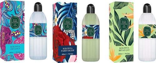 Kolonya Okyanus, Paris Gecesi ve Beyaz Çay Pet Şişe 400 ml