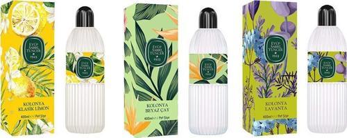 Kolonya Klasik Limon, Beyaz Çay ve Lavanta Pet Şişe 400 ml