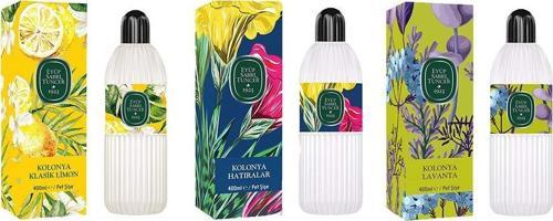 Kolonya Klasik Limon, Hatıralar ve Lavanta Pet Şişe 400 ml