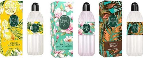 Kolonya Klasik Limon, Manolya Çiçeği ve Tütün Pet Şişe 400 ml