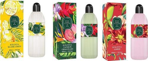 Kolonya Klasik Limon, Yağmur Ormanları ve Amber Pet Şişe 400 ml