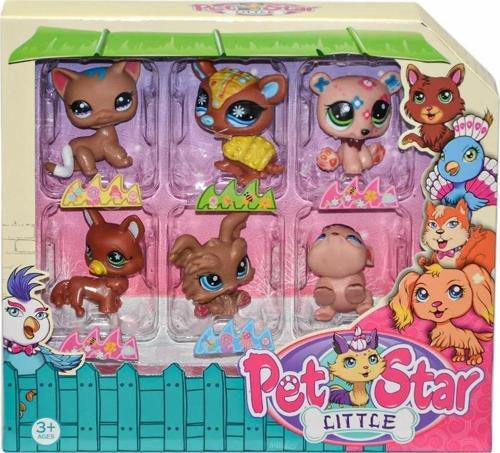 3046A2 Pet Star 6'lı Miniş Seti-1