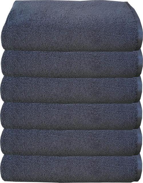 6Lı Paket Boya Tutmayan Mikrofiber El Yüz Spor Kuaför Havlusu 50X90 Cm