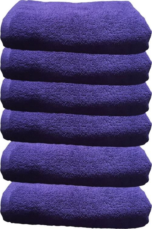6Lı Paket Boya Tutmayan Mikrofiber El Yüz Spor Kuaför Havlusu 50X90 Cm