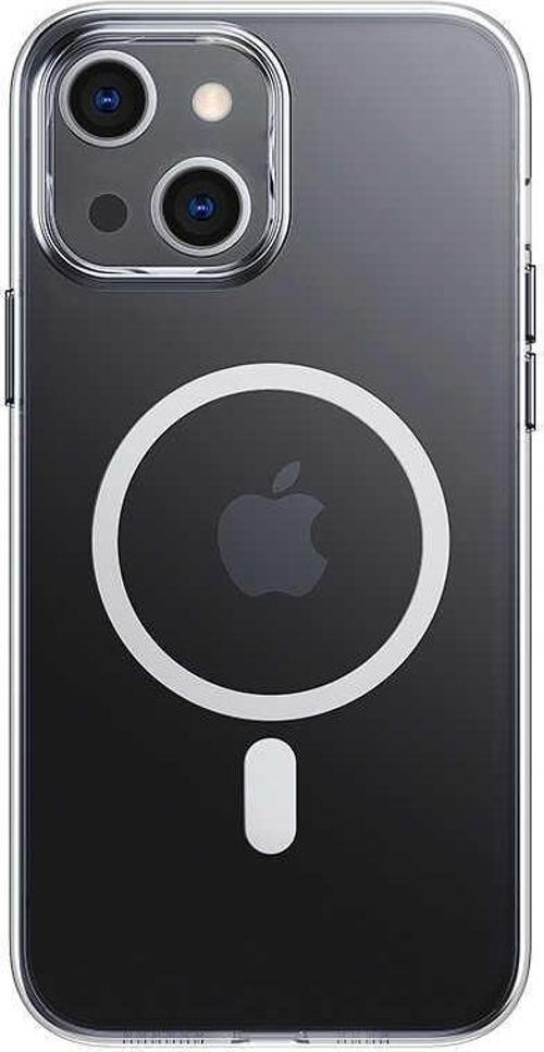 Apple iPhone 13 Kılıf Wireless Magnetik Crystal Series With Magnetic Clear Kapak