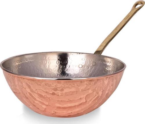 Premium Collection Bakır Wok Tava 25cm