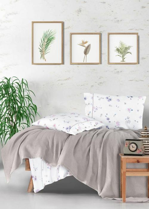 Butik Tek Kişilik Metali V2 Kahve Pike Takımı