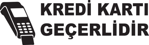 Kredi Kartı Geçerlidir Sticker 30 x 9 cm