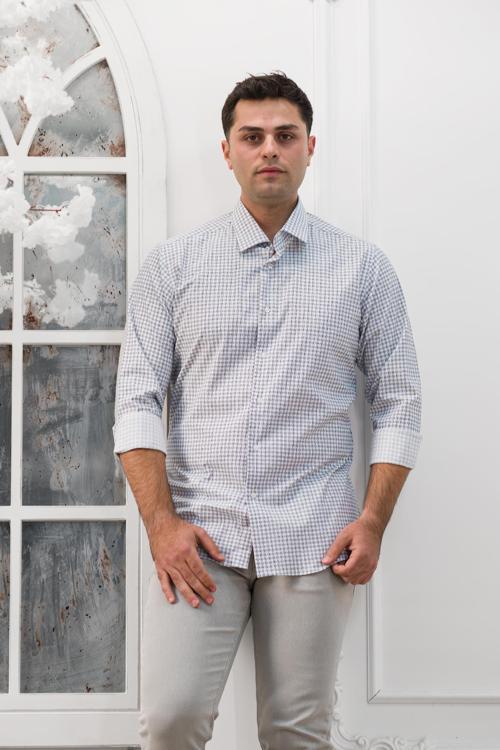Ekoseli Slimfit Uzun Kollu Erkek Gömlek