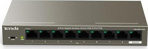 TEG1109P 9 Port 8 Port Poe+ 10-100-1000 Switch + 1 Port Uplink
