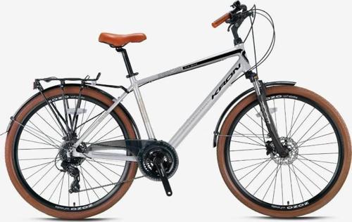 CX 300 - 28" City Bike - Man - 18' - 24 Vites - H.DISC - Mat Gri-Siyah/Kahverengi
