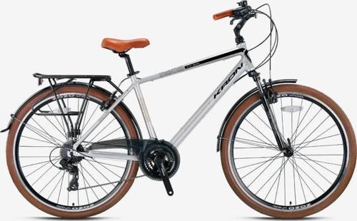 CX 300 - 28" City Bike - Man - 18' - 24 Vites - V.B. - Mat Gri-Siyah/Kahverengi