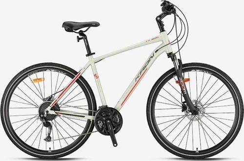 TX 300 - 28 Trekking - 18' - 27 Vites - H.DISC - Mat Bej-Gri/Kırmızı