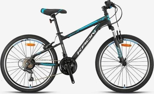 VORTEX 4.0 - 24  MTB - 14' - 21 Vites - V.B. - Mat Siyah-Gri/Mavi