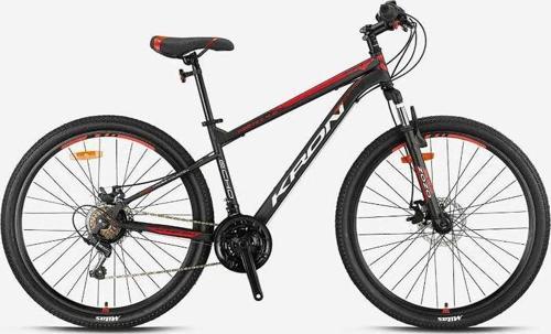VORTEX 4.0 - 24  MTB - 14' - 21 Vites - M.DISC - Mat Siyah-Gri/Kırmızı