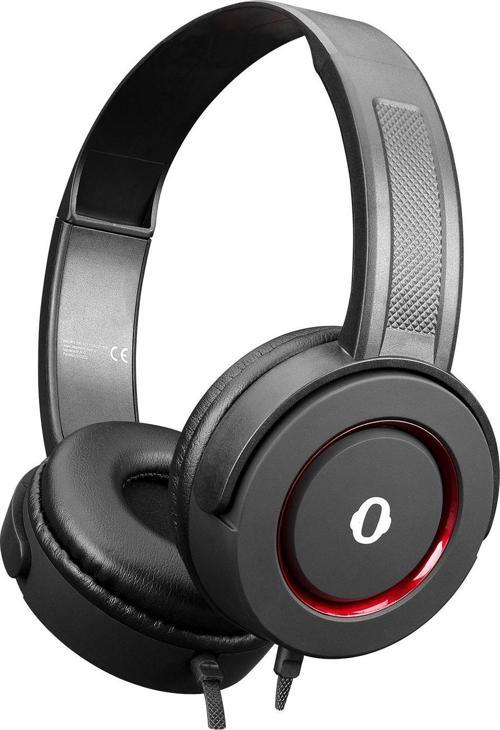 SN-401 DISCOVER Kırmızı Güçlendirilmiş Bass Etkili Mikrofonlu Kulaklık
